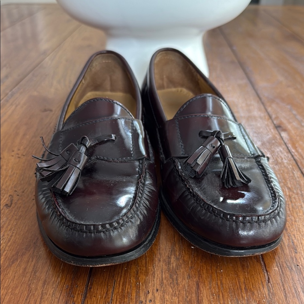 COLE HAAN Men's Tassel Loafers in Dark Brown